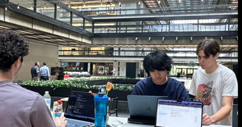 MYCC members in a coding mentorship session